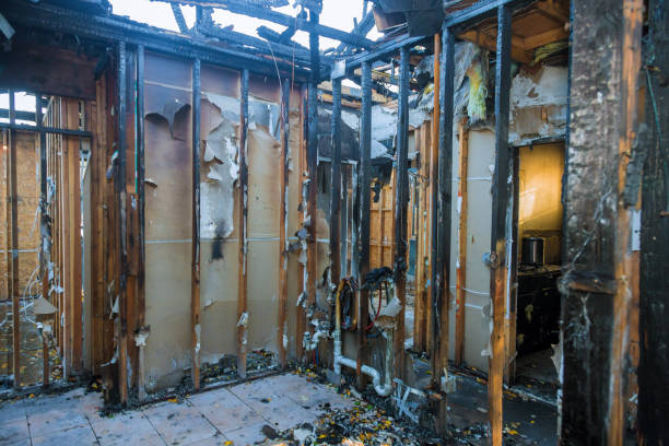 Professional Emergency Fire Cleanup technician working in Yardville, NJ